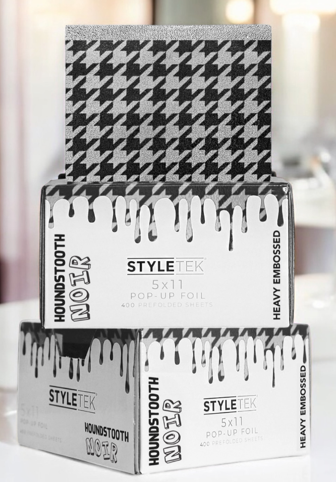 STYLETEK HoundsTooth Pop up Foil + A FREE WET Brush Pro Detangler Brush
