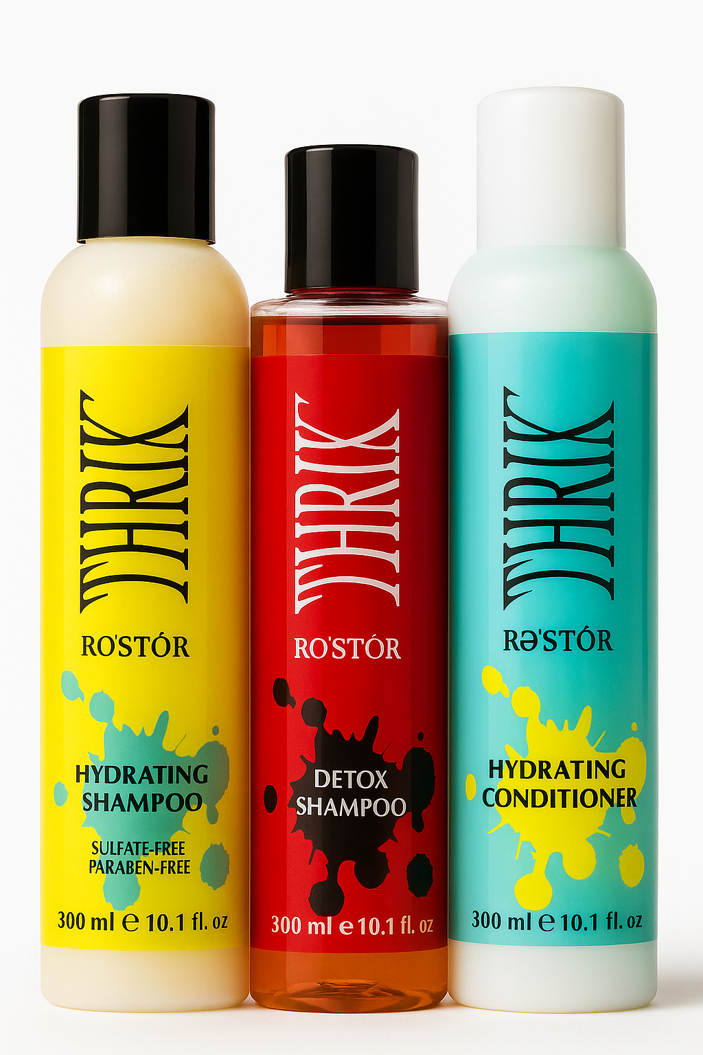 Thrix Hydrating Shampoo/Hydrating Conditioner/Detox Shampoo Package