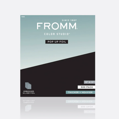 FROMM 5" X 11" Embossed Pop Up Foil Silver - 500 Sheets